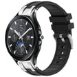 For Xiaomi Watch 2 Pro 22mm Quick Release Silver Buckle Royal Silicone Watch Band(Black) - free shipping - PMC TechLife - Order now!