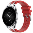 For Xiaomi Watch S2 22mm Quick Release Silver Buckle Royal Silicone Watch Band(Red) - free shipping - PMC TechLife - Order now!