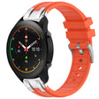 For Xiaomi Watch S1 Pro 22mm Quick Release Silver Buckle Royal Silicone Watch Band(Orange) - free shipping - PMC TechLife - Order now!