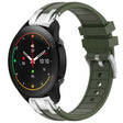 For Xiaomi Watch S1 Pro 22mm Quick Release Silver Buckle Royal Silicone Watch Band(Olive Green) - free shipping - PMC TechLife - Order now!