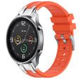 For Xiaomi Watch Color 22mm Quick Release Silver Buckle Royal Silicone Watch Band(Orange) - free shipping - PMC TechLife - Order now!