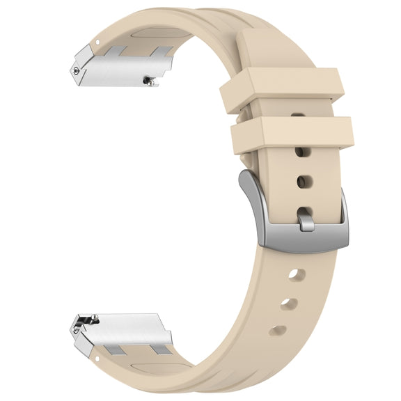 For Garmin Forerunner 265 22mm Quick Release Silver Buckle Royal Silicone Watch Band(Starlight)