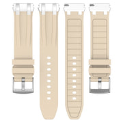 For Garmin Forerunner 265 22mm Quick Release Silver Buckle Royal Silicone Watch Band(Starlight)