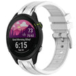 For Garmin Forerunner 255 22mm Quick Release Silver Buckle Royal Silicone Watch Band(White) - free shipping - PMC TechLife - Order now!