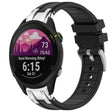 For Garmin Forerunner 255 22mm Quick Release Silver Buckle Royal Silicone Watch Band(Black) - free shipping - PMC TechLife - Order now!