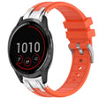 For Garmin Vivoactive 4 22mm Quick Release Silver Buckle Royal Silicone Watch Band(Orange) - free shipping - PMC TechLife - Order now!