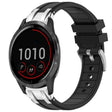 For Garmin Vivoactive 4 22mm Quick Release Silver Buckle Royal Silicone Watch Band(Black) - free shipping - PMC TechLife - Order now!