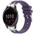 For Garmin Vivoactive 4 22mm Quick Release Silver Buckle Royal Silicone Watch Band(Purple) - free shipping - PMC TechLife - Order now!
