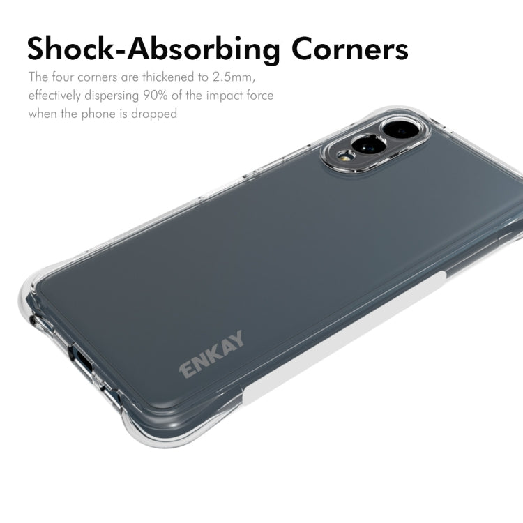For Fujitsu Arrows We2 / F-52E ENKAY Clear TPU Shockproof Anti-slip Phone Case