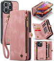 For iPhone 16 Pro CaseMe 008 Detachable Multifunctional Leather Phone Case(Pink) - iPhone 16 Pro Cases by CaseMe | Online Shopping South Africa | PMC TechLife | Buy Now Pay Later Mobicred