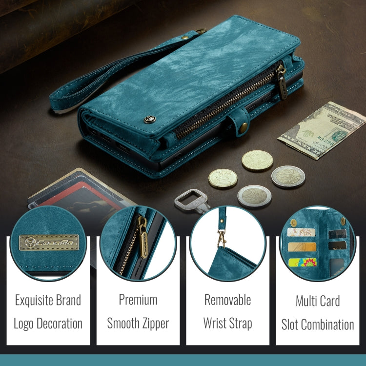 For iPhone 16 CaseMe 008 Detachable Multifunctional Leather Phone Case(Blue)