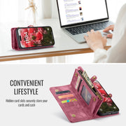 For iPhone 16 CaseMe 008 Detachable Multifunctional Leather Phone Case(Red)