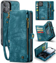 For iPhone 16 Plus CaseMe 008 Detachable Multifunctional Leather Phone Case(Blue) - iPhone 16 Plus Cases by CaseMe | Online Shopping South Africa | PMC TechLife | Buy Now Pay Later Mobicred