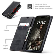 For iPhone 16 Pro Max CaseMe 013 Multifunctional Horizontal Flip Leather Phone Case(Black)