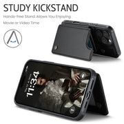 For iPhone 16 Pro Max CaseMe C22 Card Slots Holder RFID Anti-theft Phone Case(Black)