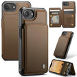 For iPhone 16e CaseMe C22 Card Slots Holder RFID Anti-theft Phone Case(Brown) - free shipping - PMc TechLife - Order now!
