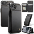 For iPhone 16e CaseMe C22 Card Slots Holder RFID Anti-theft Phone Case(Black) - free shipping - PMc TechLife - Order now!
