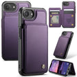 For iPhone 16e CaseMe C22 Card Slots Holder RFID Anti-theft Phone Case(Purple) - free shipping - PMc TechLife - Order now!