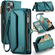 For iPhone 16 Pro Max CaseMe C36 Card Slots Zipper Wallet RFID Anti-theft Leather Phone Case(Blue) - iPhone 16 Pro Max Cases by CaseMe | Online Shopping South Africa | PMC TechLife | Buy Now Pay Later Mobicred