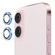 For iPhone 16 / 16 Plus ENKAY AR Anti-reflection Individual Diamond Ring Camera Lens Glass Full Film(Sky Blue) - iPhone 16 Plus Tempered Glass by ENKAY | Online Shopping South Africa | PMC TechLife | Buy Now Pay Later Mobicred
