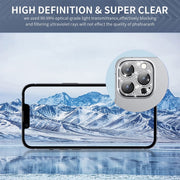 For iPhone 16 / 16 Plus ENKAY Hat-Prince Blink Diamond Camera Lens Aluminium Alloy Tempered Glass Film(Black)