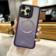 For iPhone 16 Pro CD-grain Gradient Glitter Magsafe Acrylic Hybrid TPU Phone Case(Purple) - iPhone 16 Pro Cases by PMC TechLife | Online Shopping South Africa | PMC TechLife | Buy Now Pay Later Mobicred