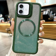 For iPhone 16 Plus CD-grain Gradient Glitter Magsafe Acrylic Hybrid TPU Phone Case(Green) - iPhone 16 Plus Cases by PMC TechLife | Online Shopping South Africa | PMC TechLife | Buy Now Pay Later Mobicred