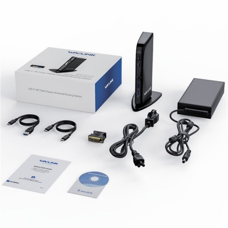 WAVLINK UG39PD1 13 in 1 Type-C Triple Monitors 4K HD Docking Station, Plug:AU Plug