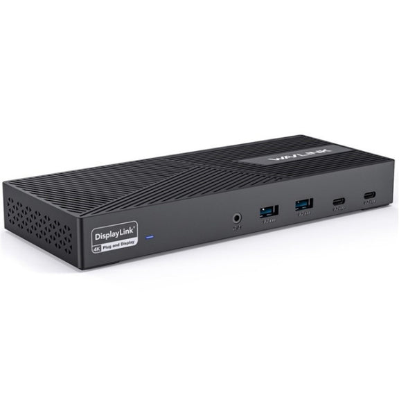 WAVLINK UG69PD25 Pro 100W PD Charging Triple 4K Display Laptop Docking Station, Plug:UK Plug