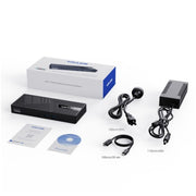 WAVLINK UG69PD25 Pro 100W PD Charging Triple 4K Display Laptop Docking Station, Plug:UK Plug
