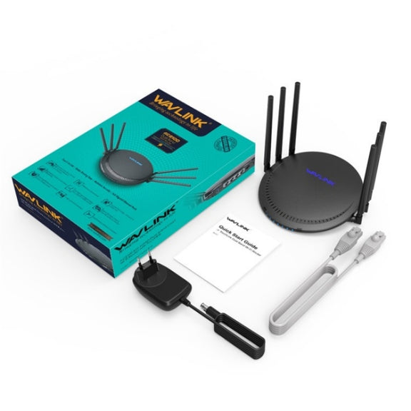 WAVLINK WN531A6 Dual Band Wireless Repeater AC2100 Gigabit Ethernet Port WiFi Router, Plug:US Plug