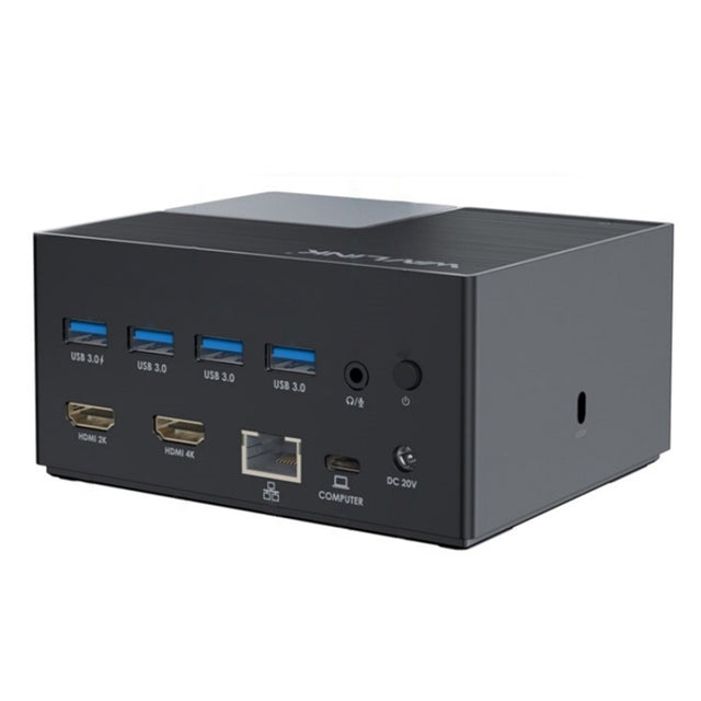 WAVLINK UG76PD2 3.5mm Audio, Gigabit Network Port Dual HD Universal Docking Station(UK Plug)