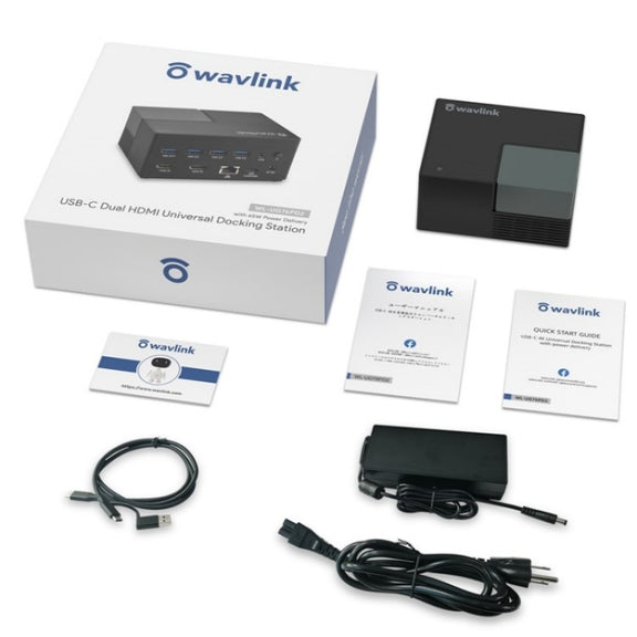 WAVLINK UG76PD2 3.5mm Audio, Gigabit Network Port Dual HD Universal Docking Station(EU Plug)
