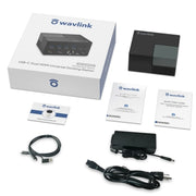 WAVLINK UG76PD2 3.5mm Audio, Gigabit Network Port Dual HD Universal Docking Station(US Plug)