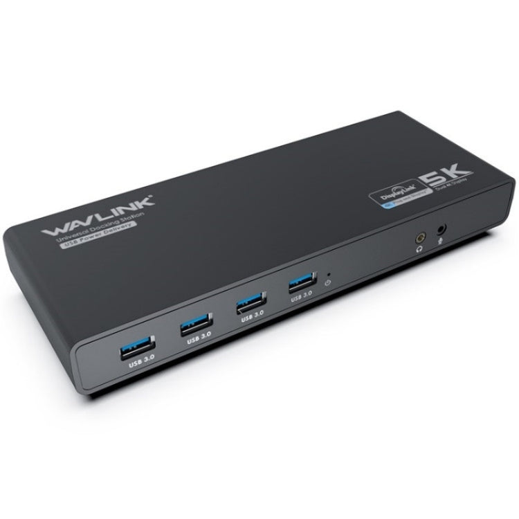 WAVLINK UG69PD6 Dual 4K Laptop Docking Station 5K HD Displaylink 65 / 100W PD Charging, Plug:EU Plug