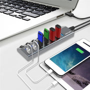 WAVLINK UH3076 5Gbps 7-port USB 3.0 Hub with Independent Switch and LED Indicator(UK Plug)