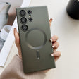 For Samsung Galaxy S25 Ultra 5G Metallic Paint Magsafe Liquid TPU Phone Case(Grey) - free shipping - PMC Jewellery - Order now!