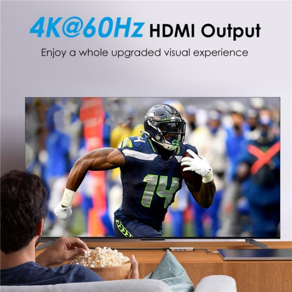 WAVLINK UHP3416 7-in-1 PD100W Charging SD / TF Card Reader 4K HD Type-C Docking Station(Rose Gold)