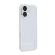 For iPhone 16 Plus ENKAY Hat-Prince Translucent Matte TPU Phone Case with Lens Film(White) - iPhone 16 Plus Cases by ENKAY | Online Shopping South Africa | PMC TechLife | Buy Now Pay Later Mobicred