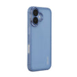 For iPhone 16 Plus ENKAY Hat-Prince Translucent Matte TPU Phone Case with Lens Film(Blue) - iPhone 16 Plus Cases by ENKAY | Online Shopping South Africa | PMC TechLife | Buy Now Pay Later Mobicred