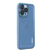 For iPhone 16 Pro ENKAY Hat-Prince Translucent Matte TPU Phone Case with Lens Film(Blue)
