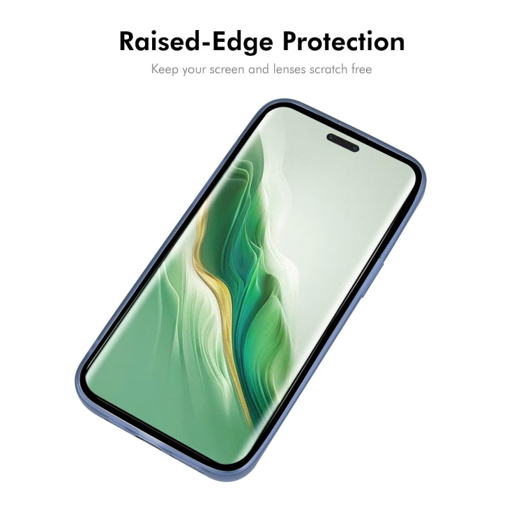For Honor Magic6 ENKAY Hat-Prince Translucent Matte TPU Phone Case with Lens Film(Blue)