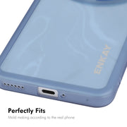 For Honor Magic6 ENKAY Hat-Prince Translucent Matte TPU Phone Case with Lens Film(Blue)