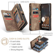 For Google Pixel 9 Pro XL CaseMe 008 Detachable Multifunctional Leather Phone Case(Brown)