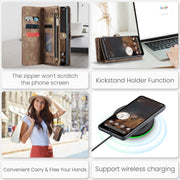 For Google Pixel 9 Pro XL CaseMe 008 Detachable Multifunctional Leather Phone Case(Brown)