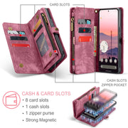 For Google Pixel 9 Pro XL CaseMe 008 Detachable Multifunctional Leather Phone Case(Wine Red)