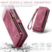 For Google Pixel 9 Pro XL CaseMe 008 Detachable Multifunctional Leather Phone Case(Wine Red)
