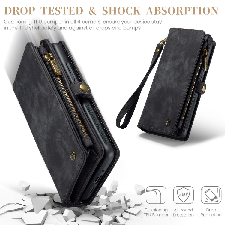 For Google Pixel 9 Pro XL CaseMe 008 Detachable Multifunctional Leather Phone Case(Black)