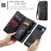 For Google Pixel 9 Pro XL CaseMe 008 Detachable Multifunctional Leather Phone Case(Black)