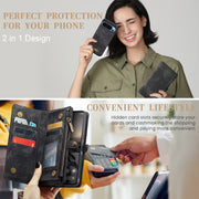 For Google Pixel 9 Pro XL CaseMe 008 Detachable Multifunctional Leather Phone Case(Black)